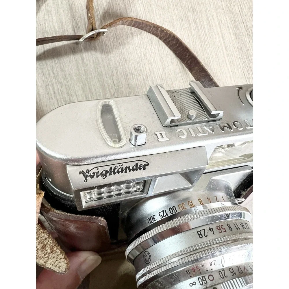 Vintage 1950s Voigtlander Vitomatic II West Germany Camera With Case Untested